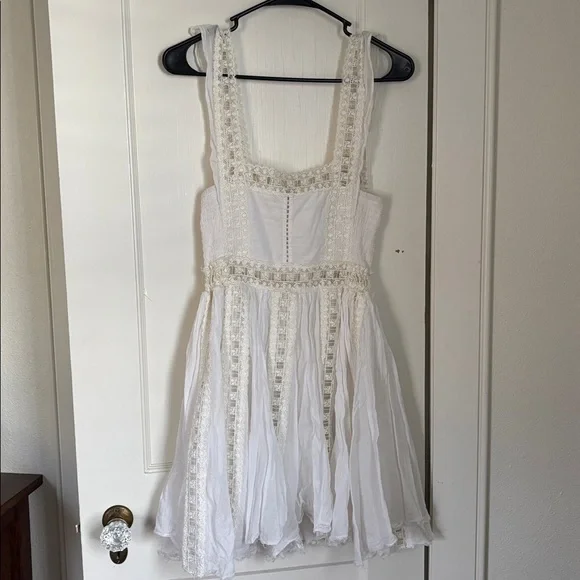 XS Free People Boho White Lace Dress - Picture 3 of 5